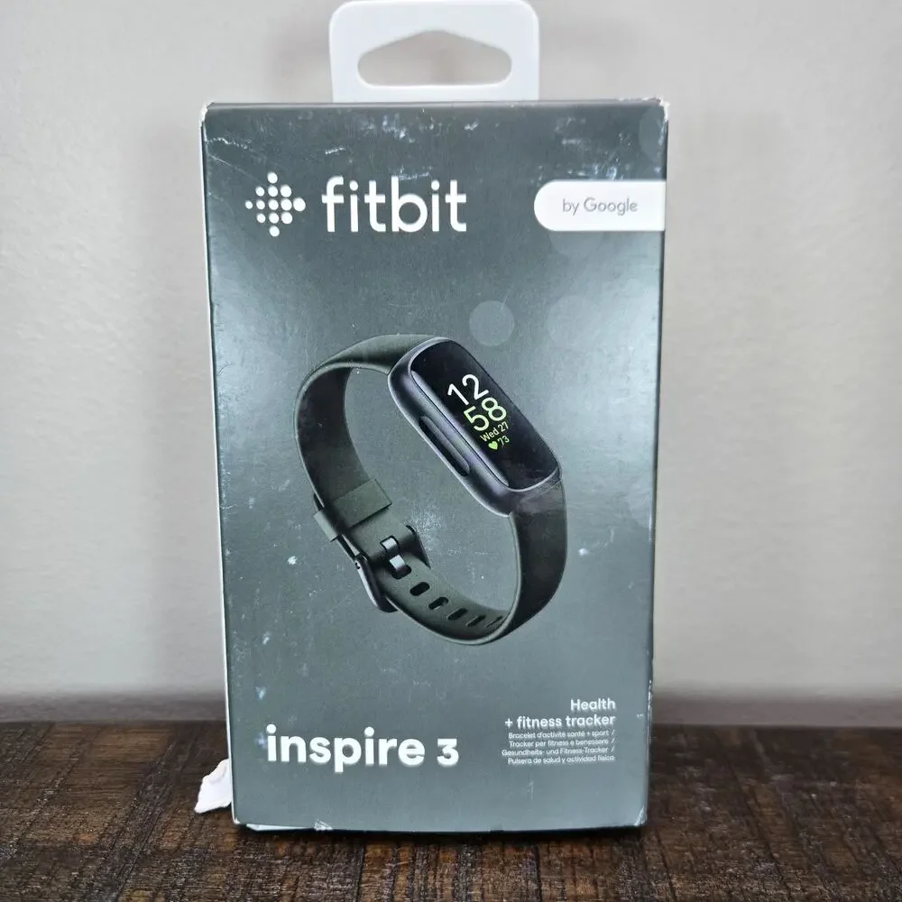 Fitbit Inspire 3 Heart Rate Monitor Health & Fitness Tracker Black Midnight